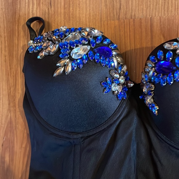 Bebe Jayla Beaded Bustier XS - Picture 3 of 8